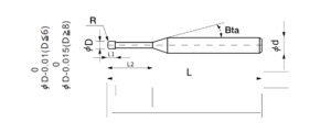 graphit corner radius end mill