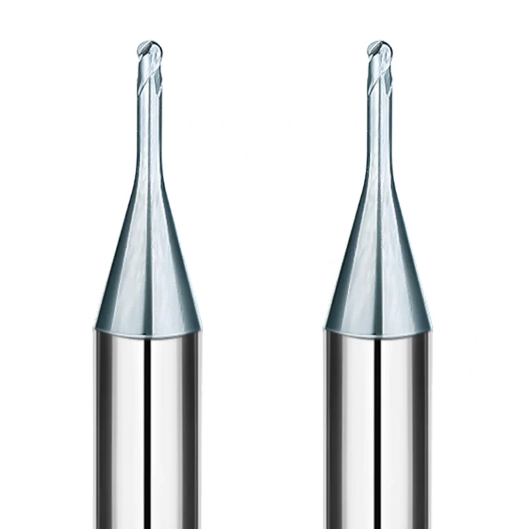 hrc55 end mills 2 flute long neck ball nose end mill 2