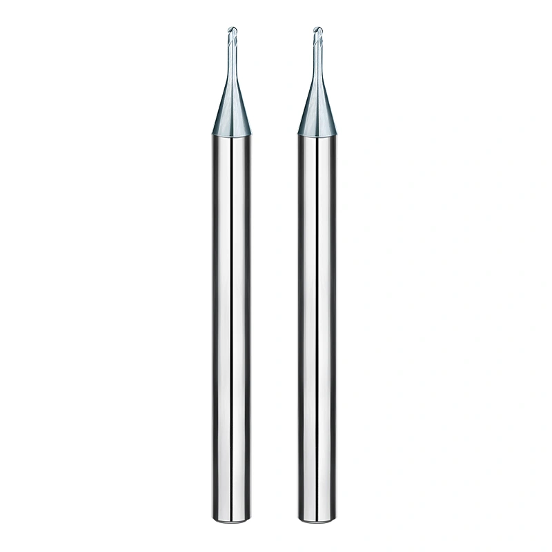 hrc55 end mills 2 flute long neck ball nose end mill