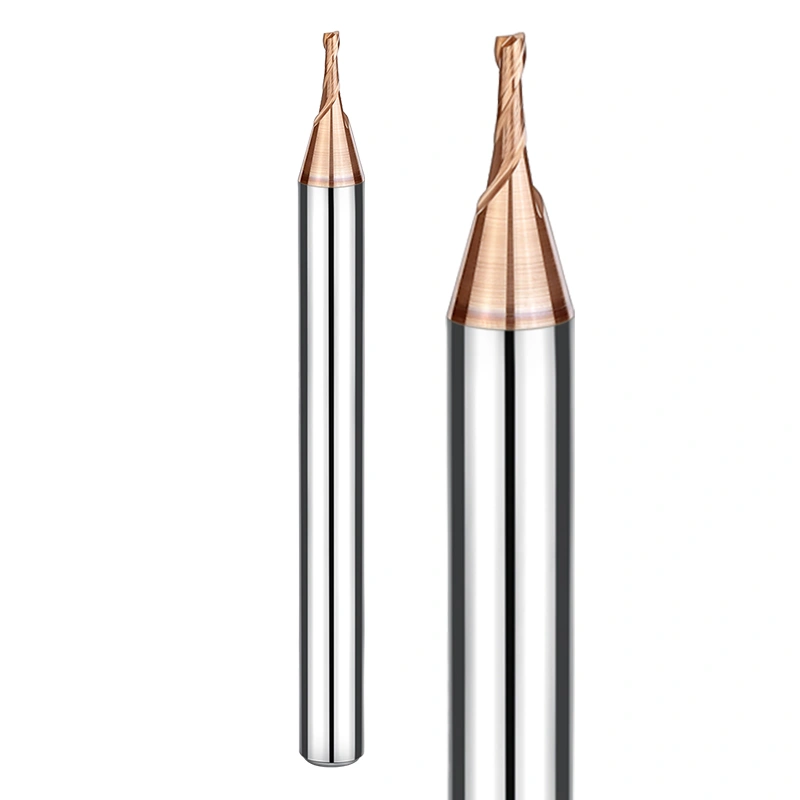 hrc65 end mills 2 flute flat end mill