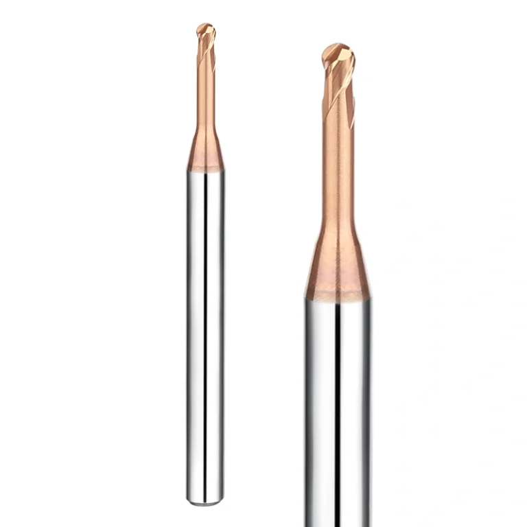 hrc65 end mills 2 flute long neck ball nose end mill3