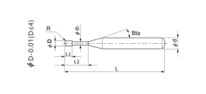 long neck ball nose end mill