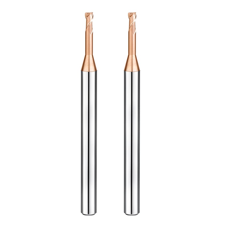 2 flute long neck corner radius end mill