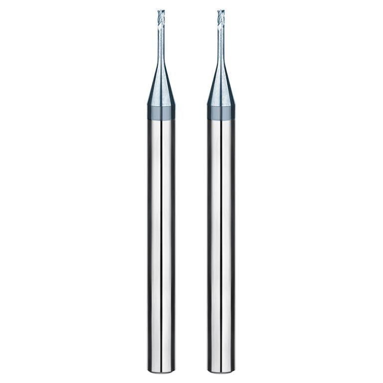 4 flute long neck flat end mills
