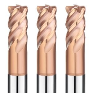 4 flute corner radius end mills