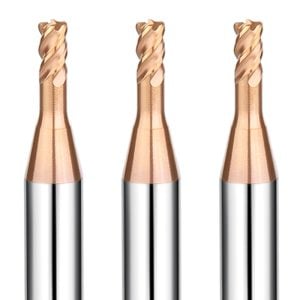 4 flute long neck corner radius end mills