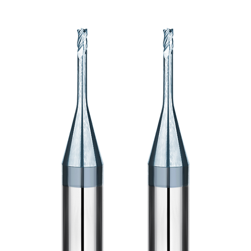 4 flute long neck flat end mills