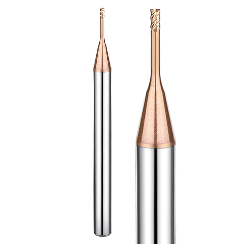4 flutes long neck flat end mill