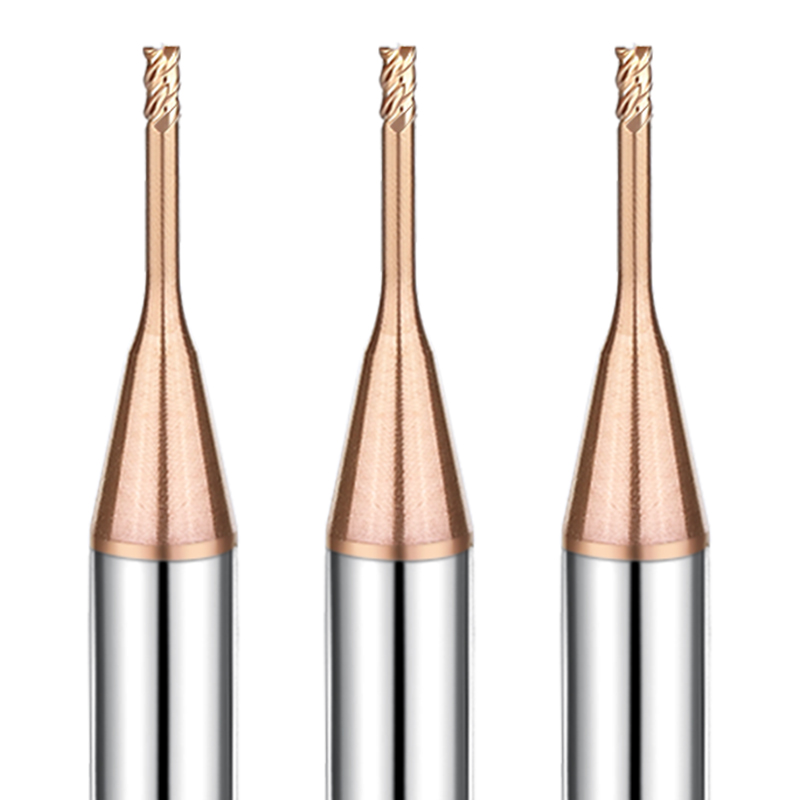 4 flutes long neck flat end mill
